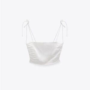 M White Zara Crop Top